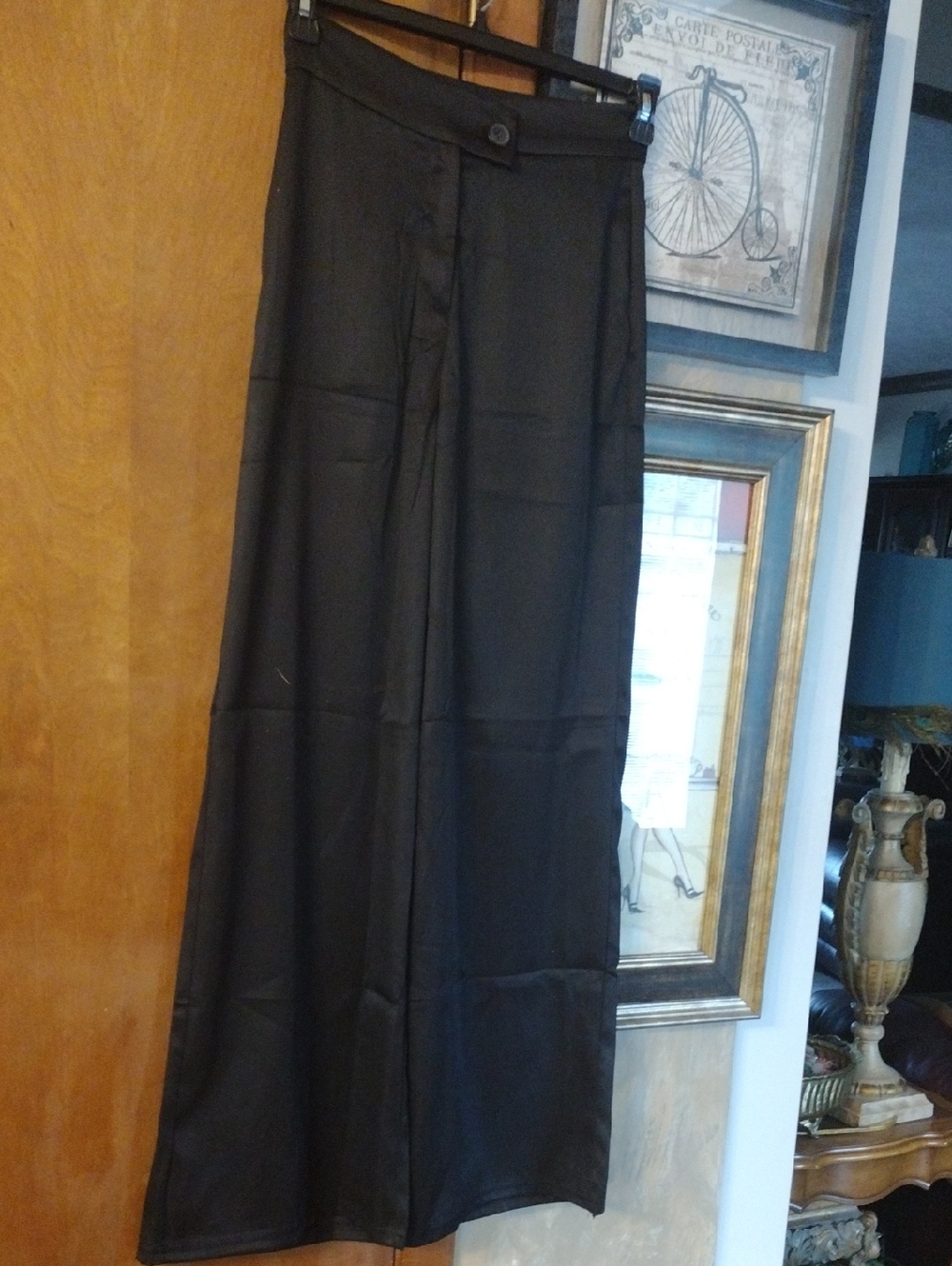 Classic Wide-Leg Women’s Pants - Black
